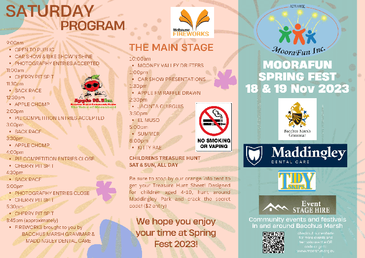 Spring Fest Program - Saturday